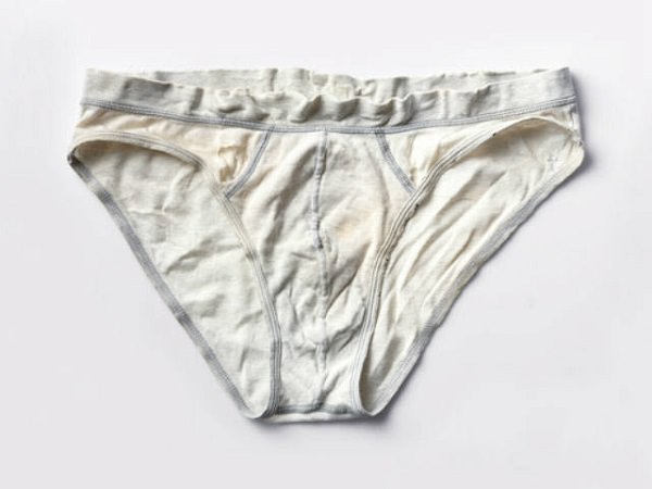 Stained underwear should be replaced ASAP