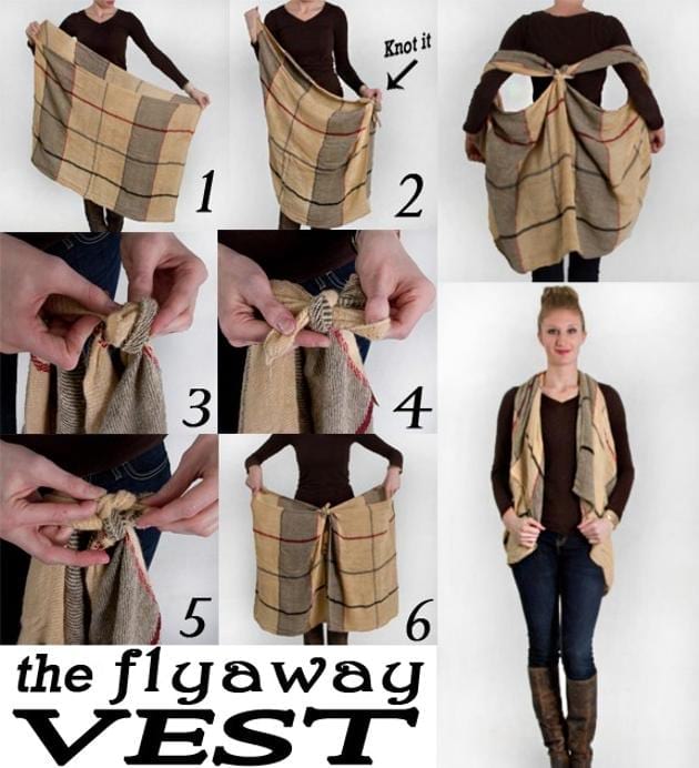 Wear Your Favorite Scarf As a Flyaway Vest