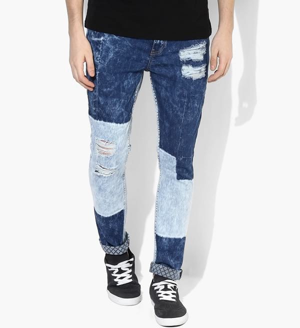 adamo light blue ripped washed mid rise jeans