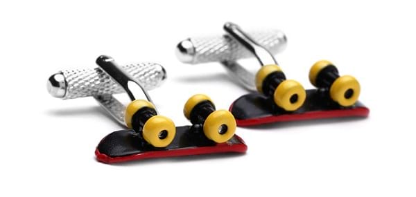 Alvaro Castagnino Metal Skateboard Shaped Cufflinks