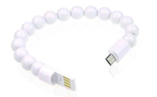 Charge your Mobile with Data Cable Beeds Bracelet