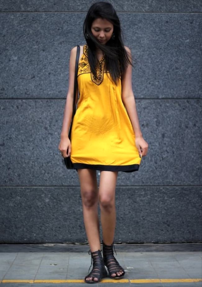create the fusion like fashion pro by pairing kurti as a dress