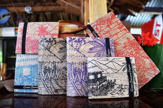 eco-friendly wallets that are made from banana plant fibers