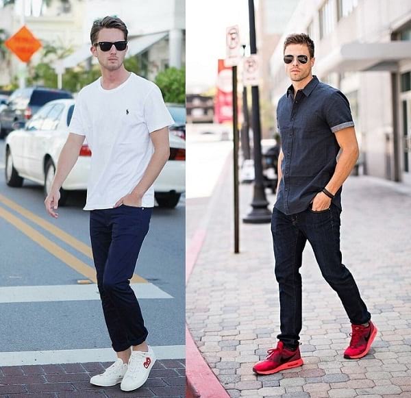 Untuck shirt Goes well in Casual Look, dress shirt with jeans tucked or untucked