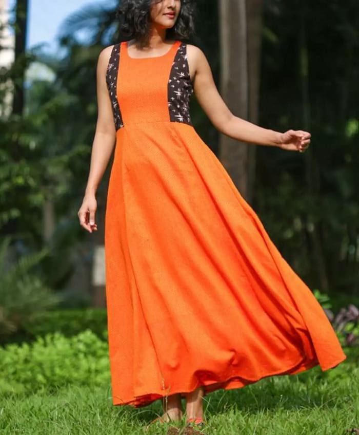 designer long straight cut kurtis online shopping