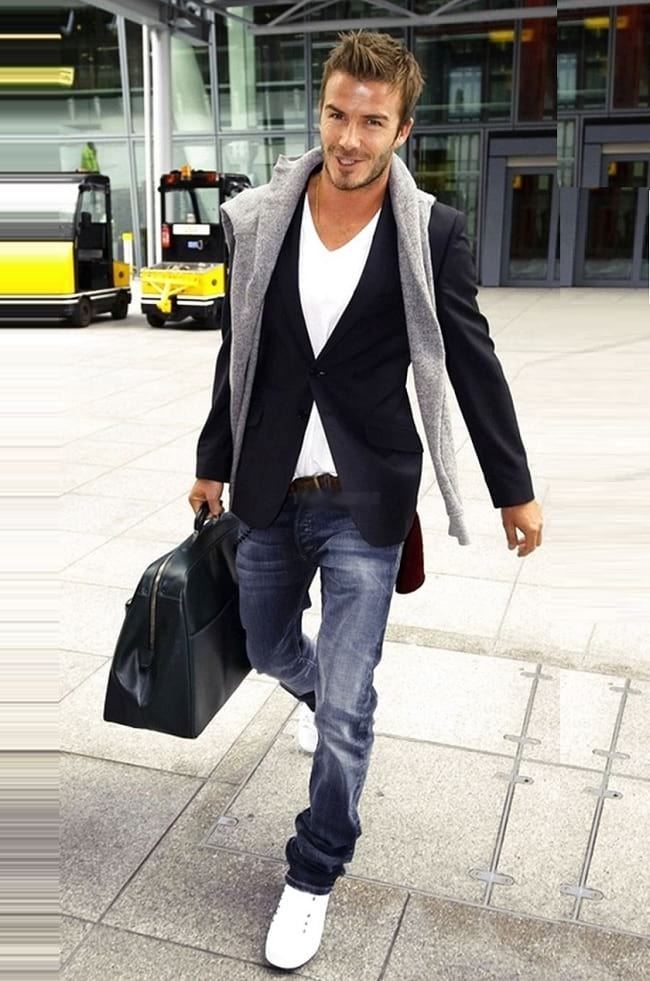 ideas to wear white t shirt and jeans outfits for men, blazer with jeans men