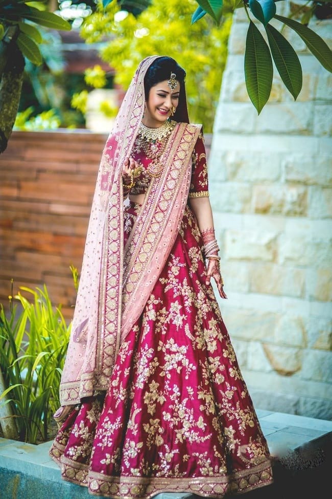 best designer bride lehenga design for wedding in india