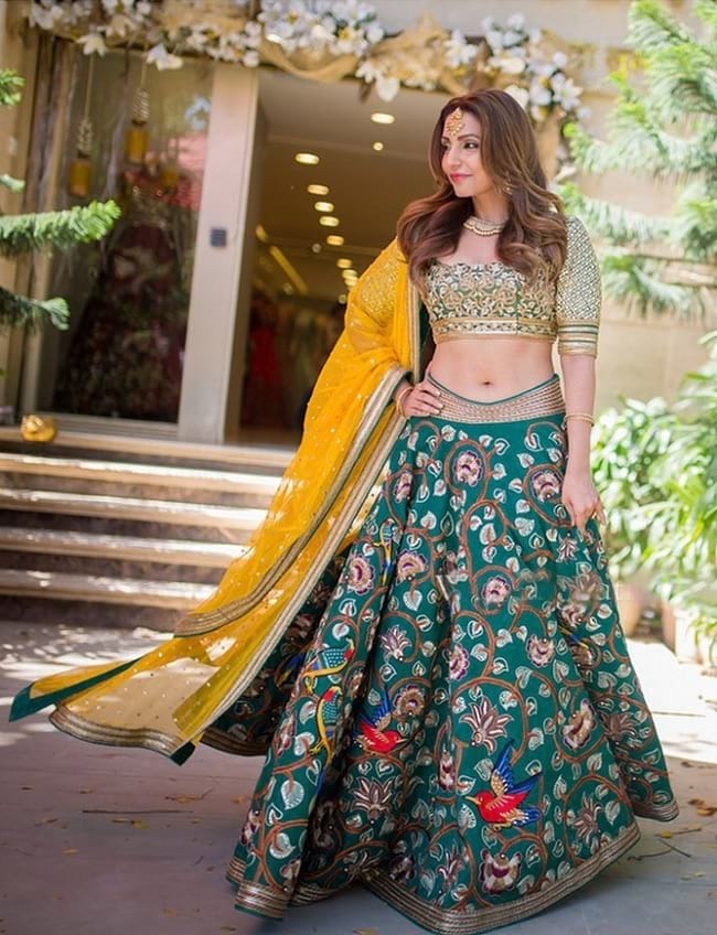 Exquisite Teal Blue Embroidered Lehenga Choli