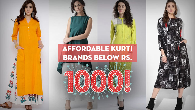 Best Cheapest Kurti Brands Below Rs. 1000 to Buy online in india