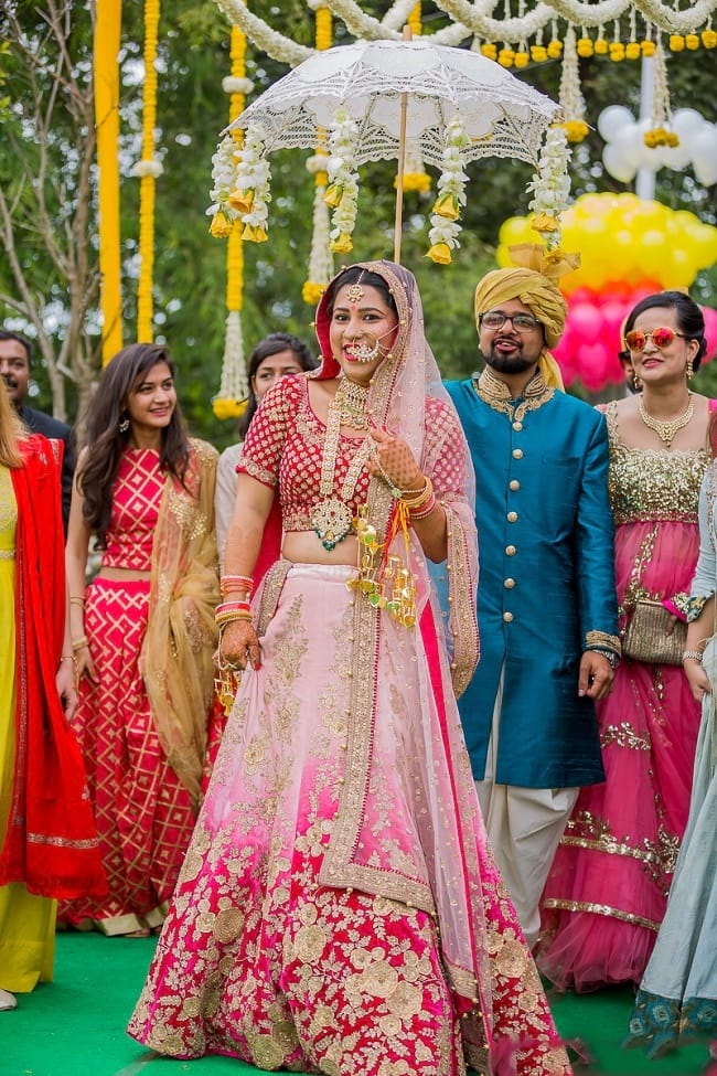  Pink & Light Pink Combination Perfect Indian Touch Lehengas