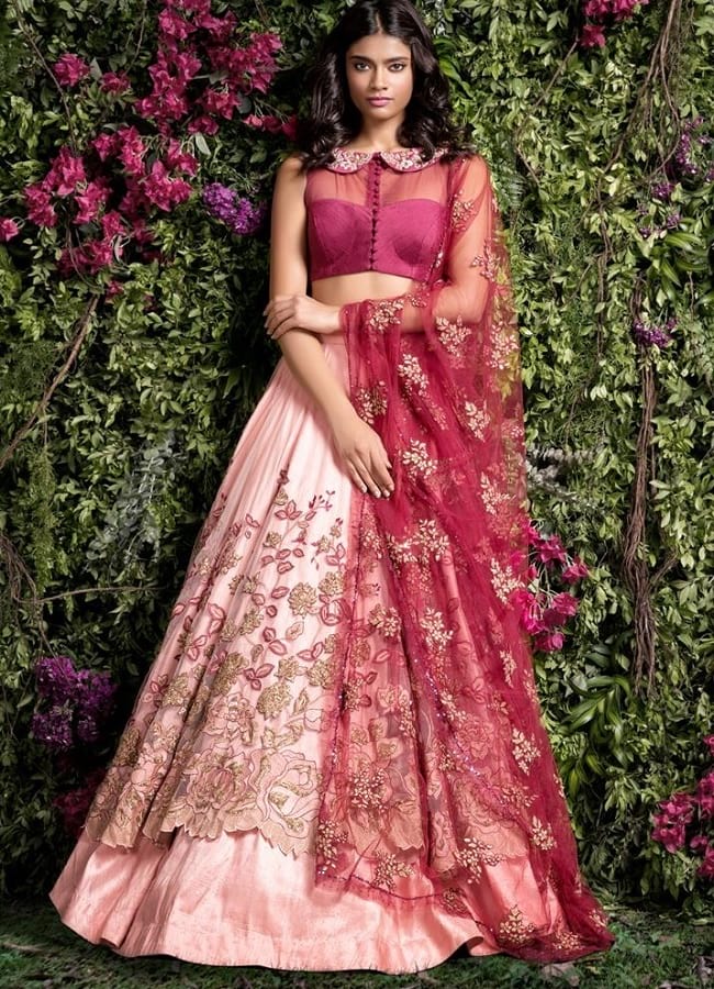 Graceful & Unique Eye Catching Bridal Layered Lehengas