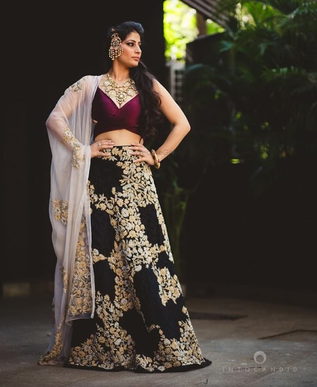 Purple Honored Combination Look For Perfect Bridal Lehengas