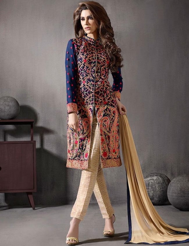 new latest design sherwani style salwar suit