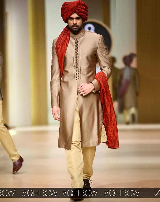 simple but tanding sherwani for groom