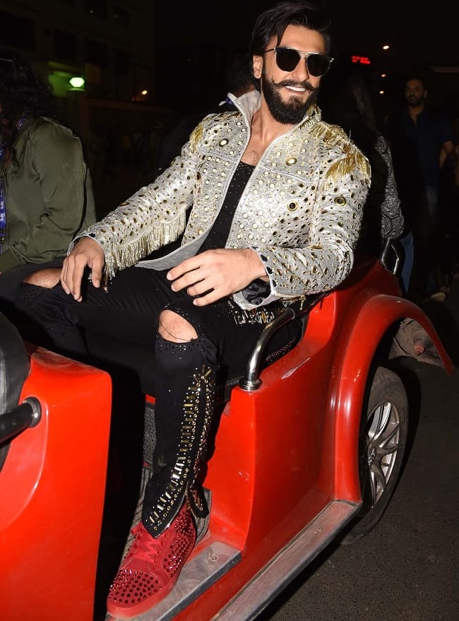 party wear look of ranveer singh