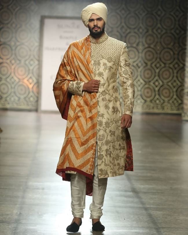 Embellished Wedding Sherwani for India