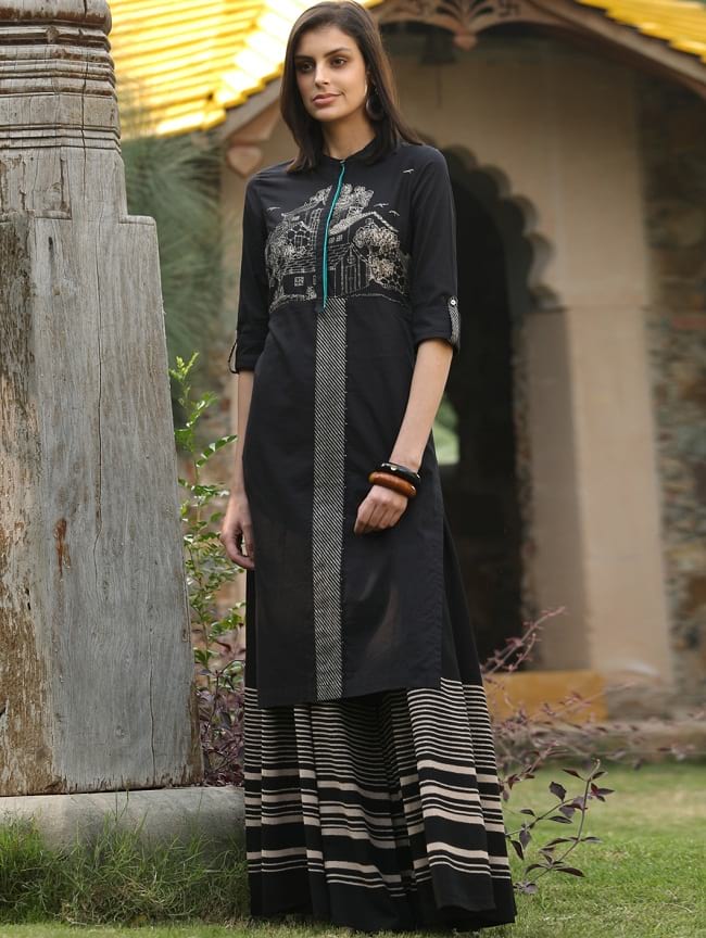 buy W for woman printed long kurtis online