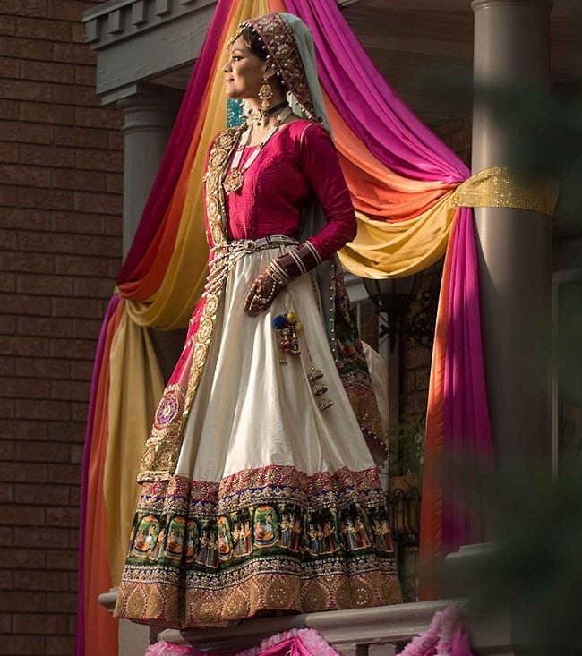 latest white bridal lehenga with price