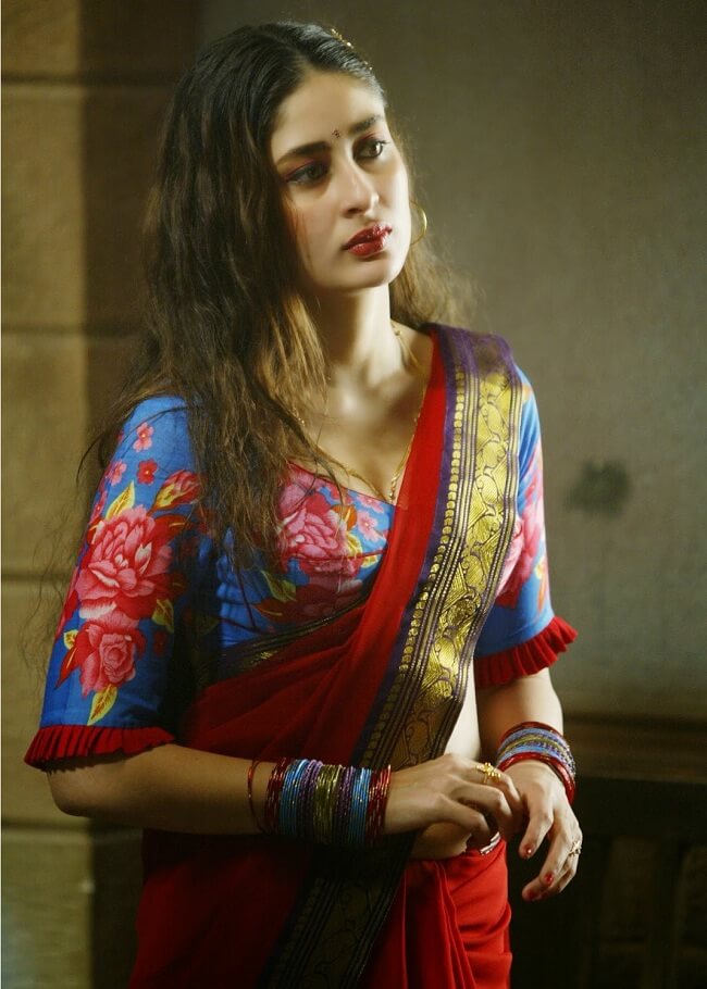 kareena in beautiful printed cotton sarees