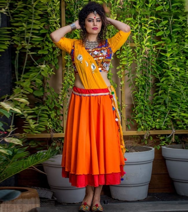 navratri ghagra choli patterns