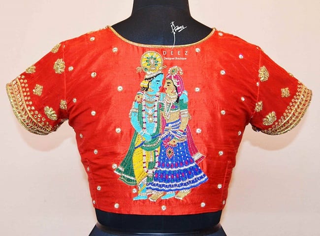 blouse work designs for pattu sarees