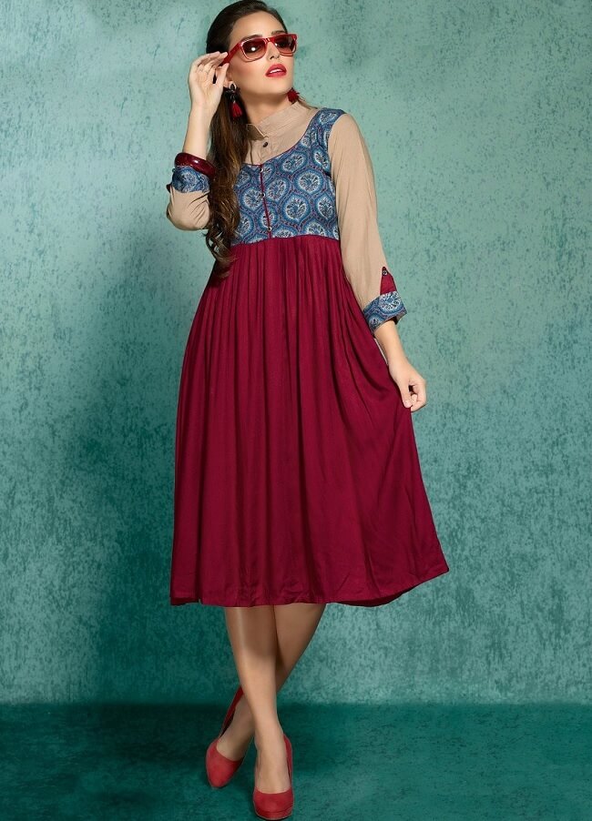 unique frock style kurtis online