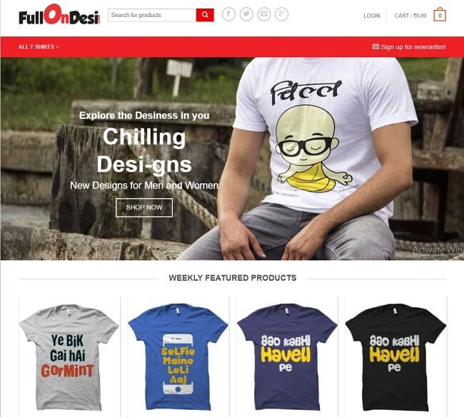 funny printed t-shirts online india