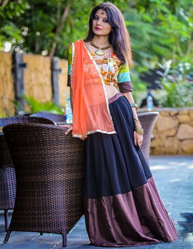 how to wear chaniya choli for navratri