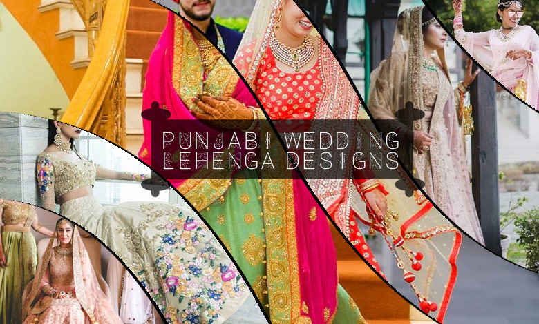 designer punjabi bridal lehenga designs for wedding