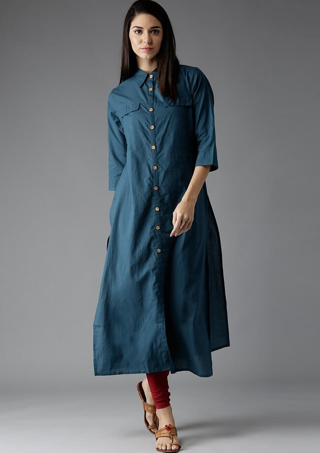 denim cotton lengthy kurtis