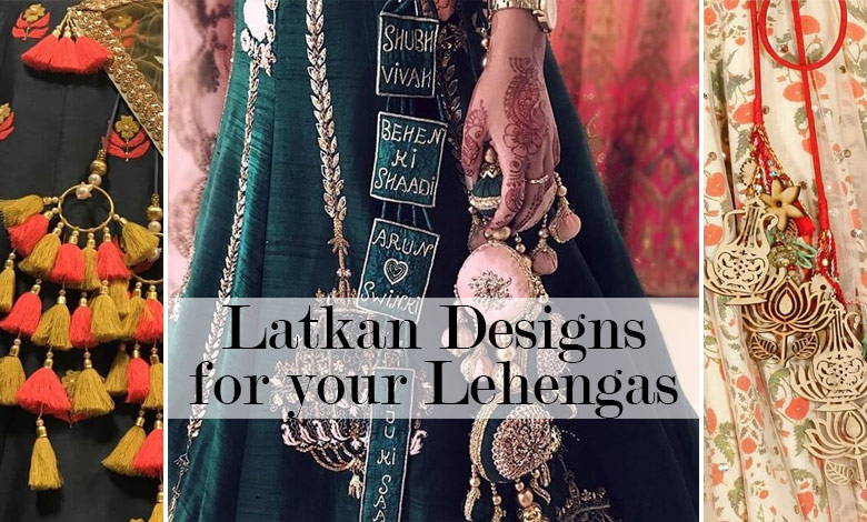 Creative designer wedding latkans for bride to wear with lehenga and dupatta