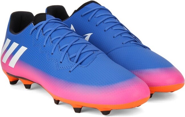 multicolor lace up football shoes