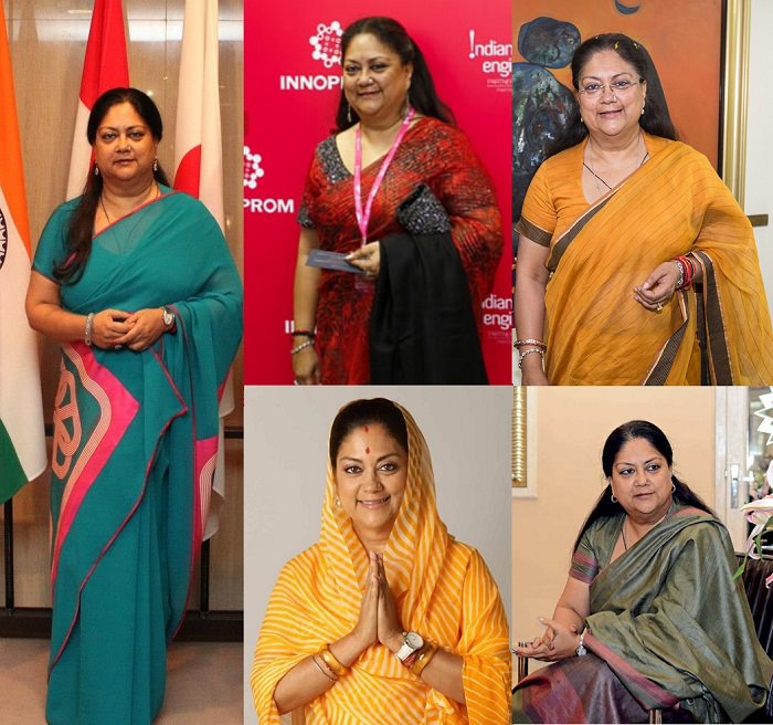 Vasundhara Raje saree styles