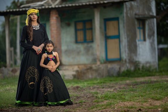 amazon chaniya choli of 13 year girl and her mother