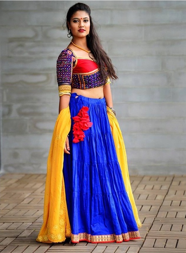 new designs of navratri chaniya cholis from Ahmedabad designers