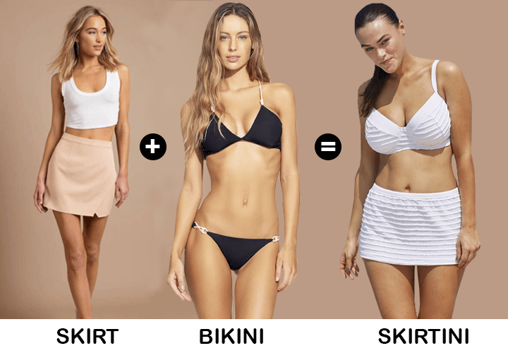 women's skirtini swimwear