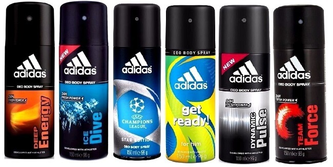 adidas most popular deodorant in india