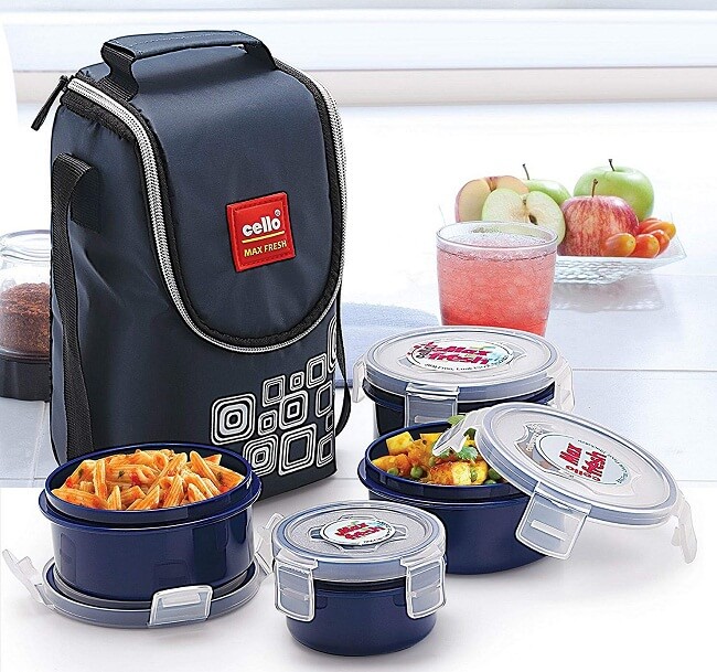 Buy ELECTROPRIME 4Pcs Topware Container Lunch Box with Insulated Bag Online  at desertcartINDIA