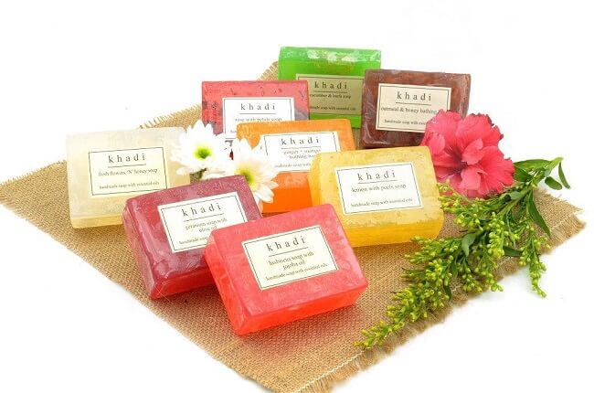 khadi herbals handmade natural soap brand in india