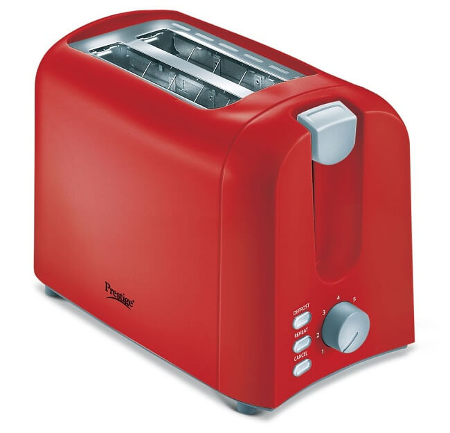 2 slice long slot stainless steel toaster