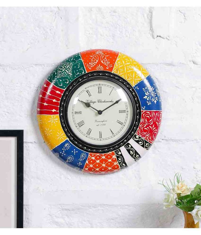 latest unique designer silent wall clock in india for online shopping 