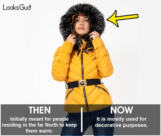 fur on hood jackets invention