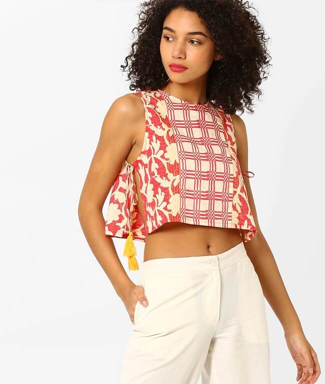 crop top pattern blouse