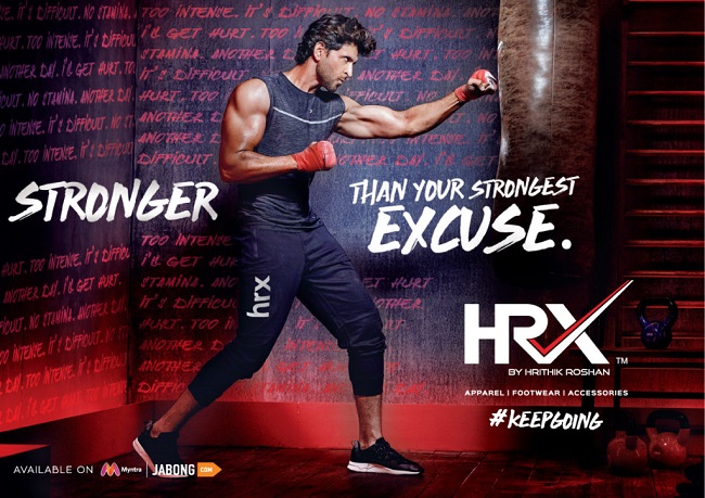 hrx by hritik roshan fitness brand from online shoppng