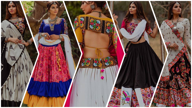 latest ghagra choli blouse designs for garba