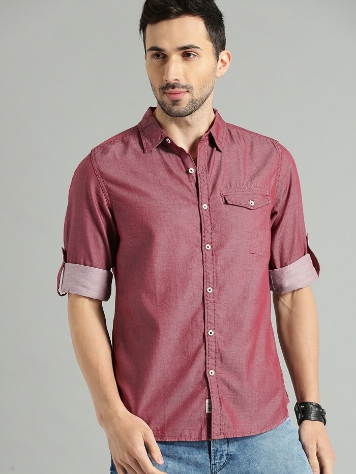casual shirt collar styles online shopping india