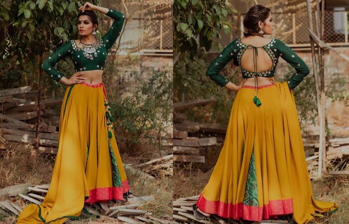 lehenga choli designs for navratri 