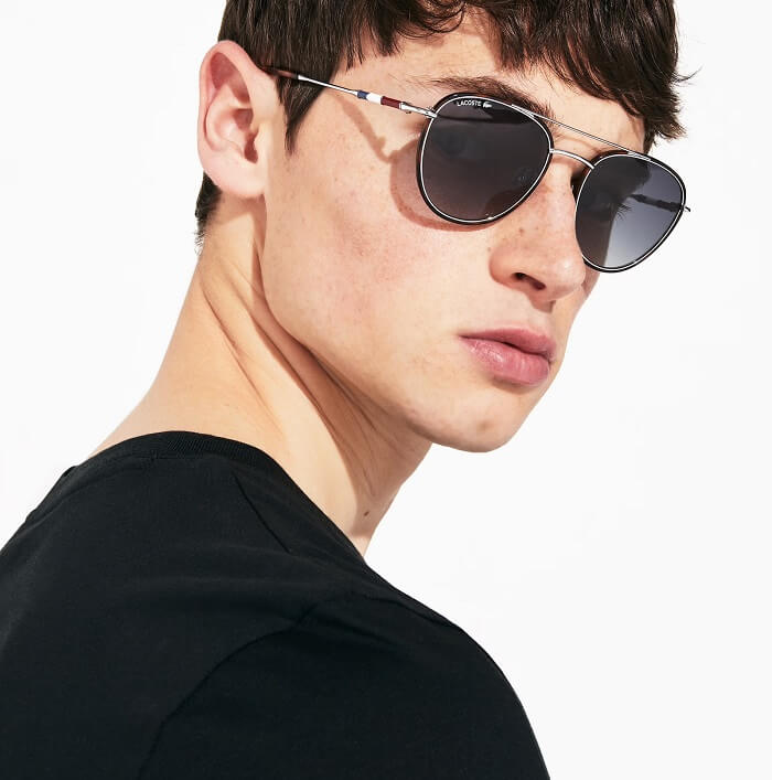 black oval sunglasses for men
