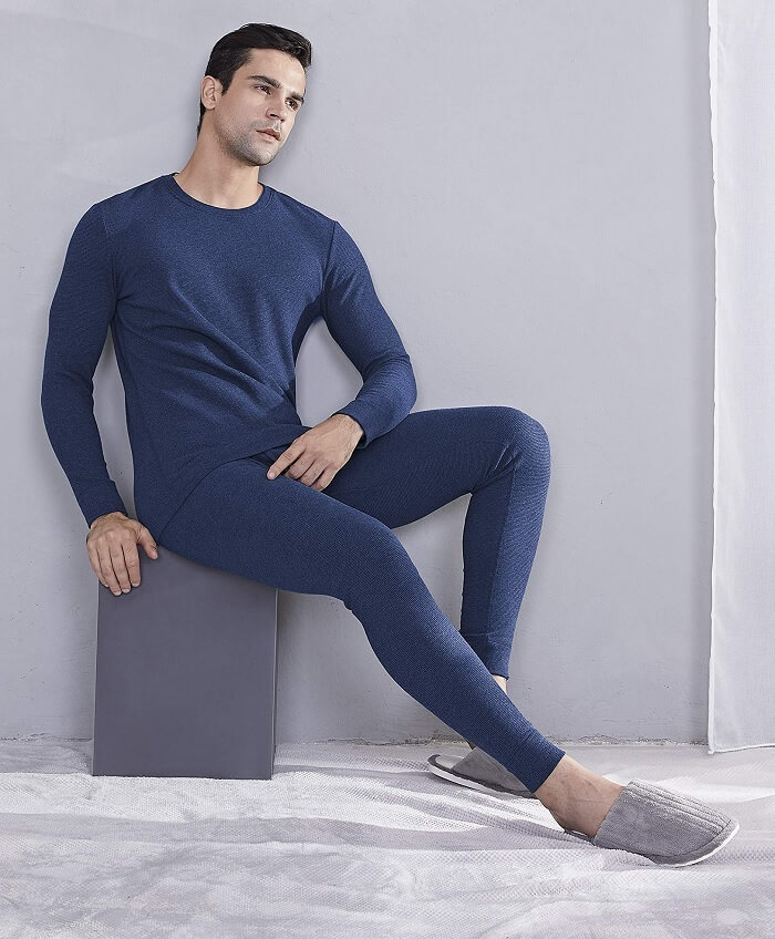 navy blue thermals for men