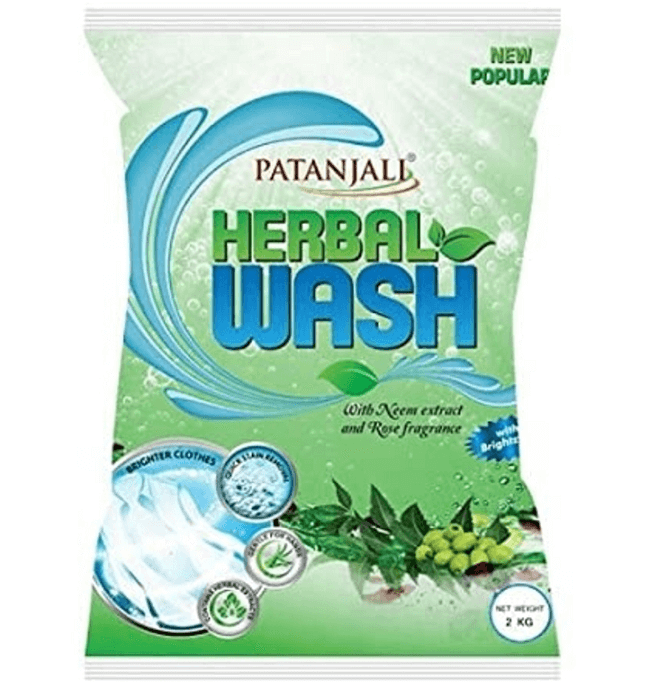 patanjali herbal wash detergent powder